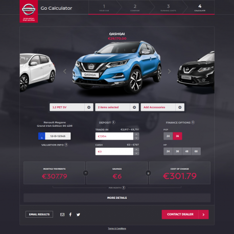 Nissan Go Calculator